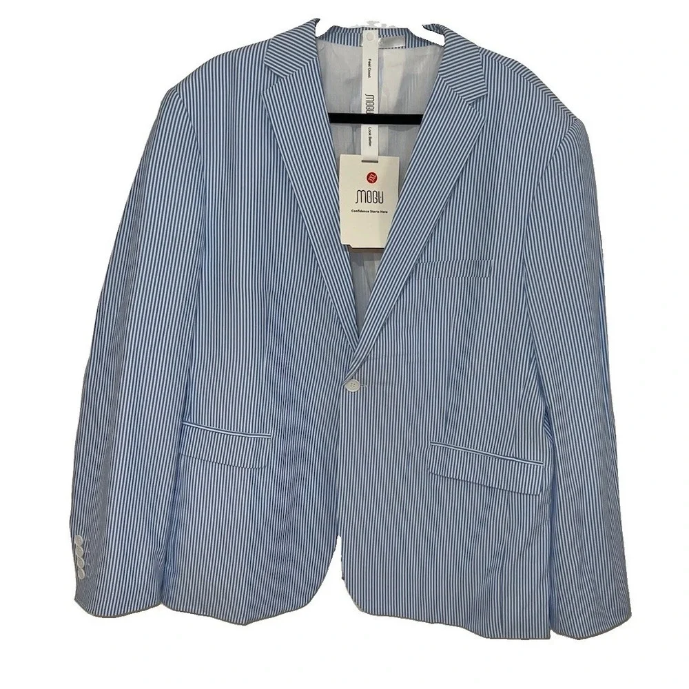 (b40/20) Mogu 2 Pieces Mens Suit Buttons Blazer Pants Set Size 3 Xl (42x33)